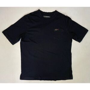Greg Norman Embroidered Logo Pocket T-shirt Men Medium Black Short Sleeve